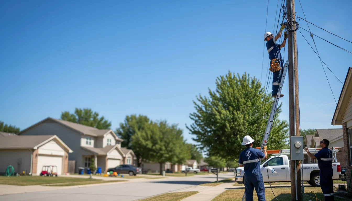 Residential electrician providing installation services in Bondurant, WY